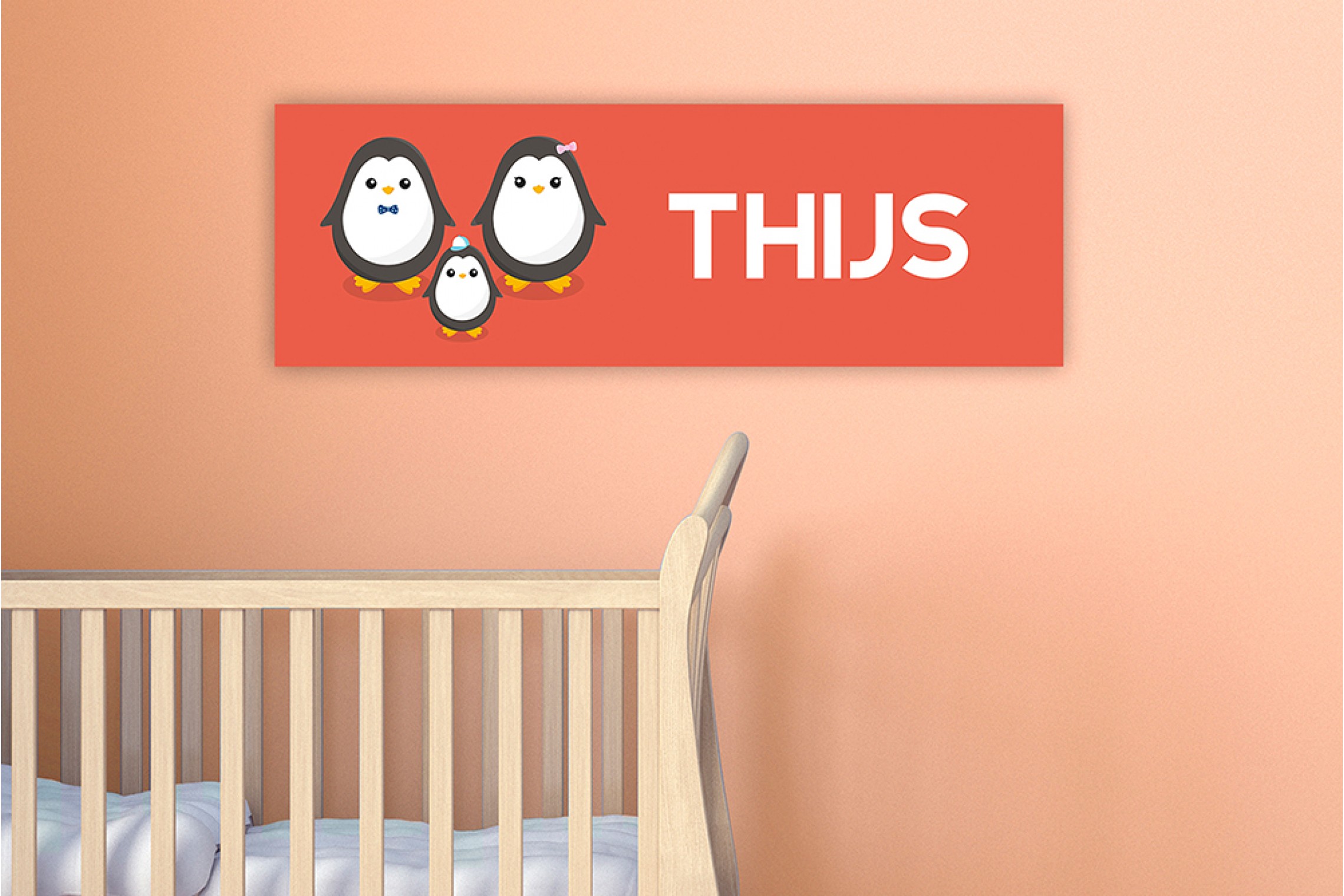 3 schattige pinguïns